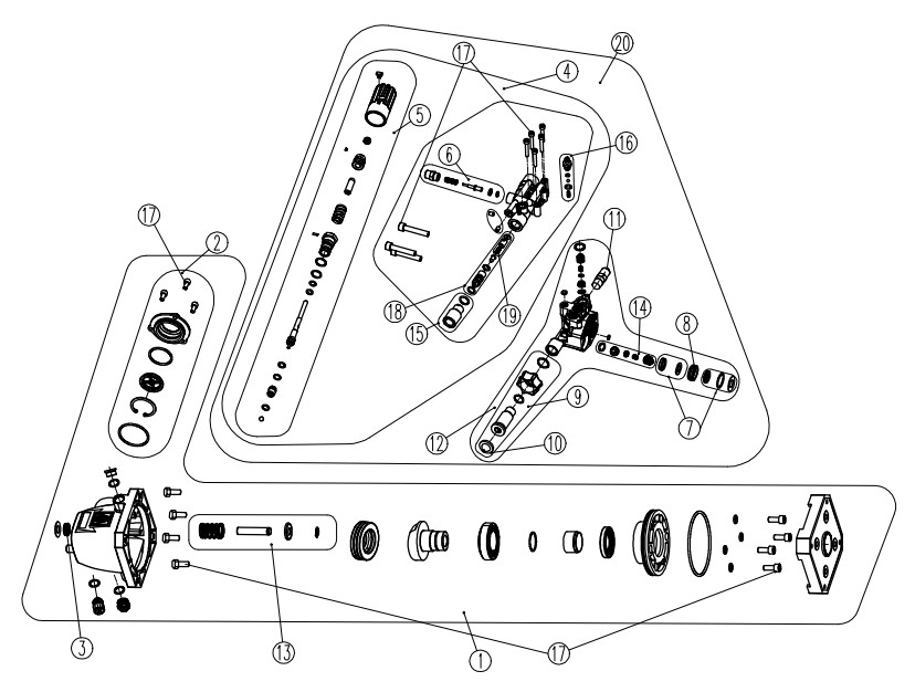 540007 AAA PUMP BREAKDOWN AND REPLACEMENT PARTS